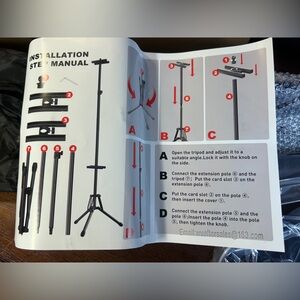 Black Two Sign Stand